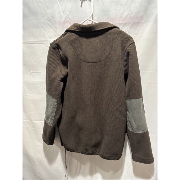 Alpha Industries S Ribbed Polar Fleece Pullover Sweater Mens Elbow Pads Military - Picture 2 of 16